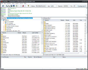 Uploading to FTP with Filezilla