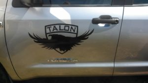 Talon Retention truck graphic