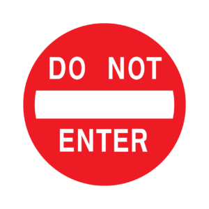 Stock Signs - Do Not Enter