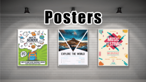 posters on a wall