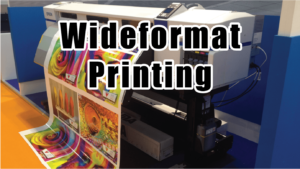 A close up of a wide format printer